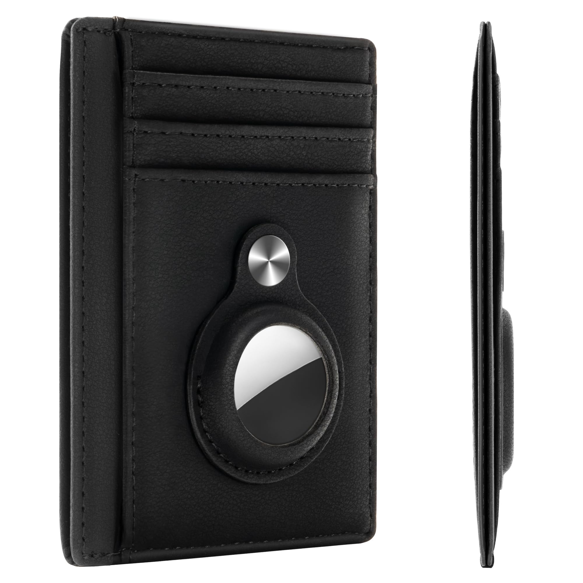 Billetera Hawanik, Delgada Y Minimalista, Con Bloqueo Rfid Y Soporte Para Airtag