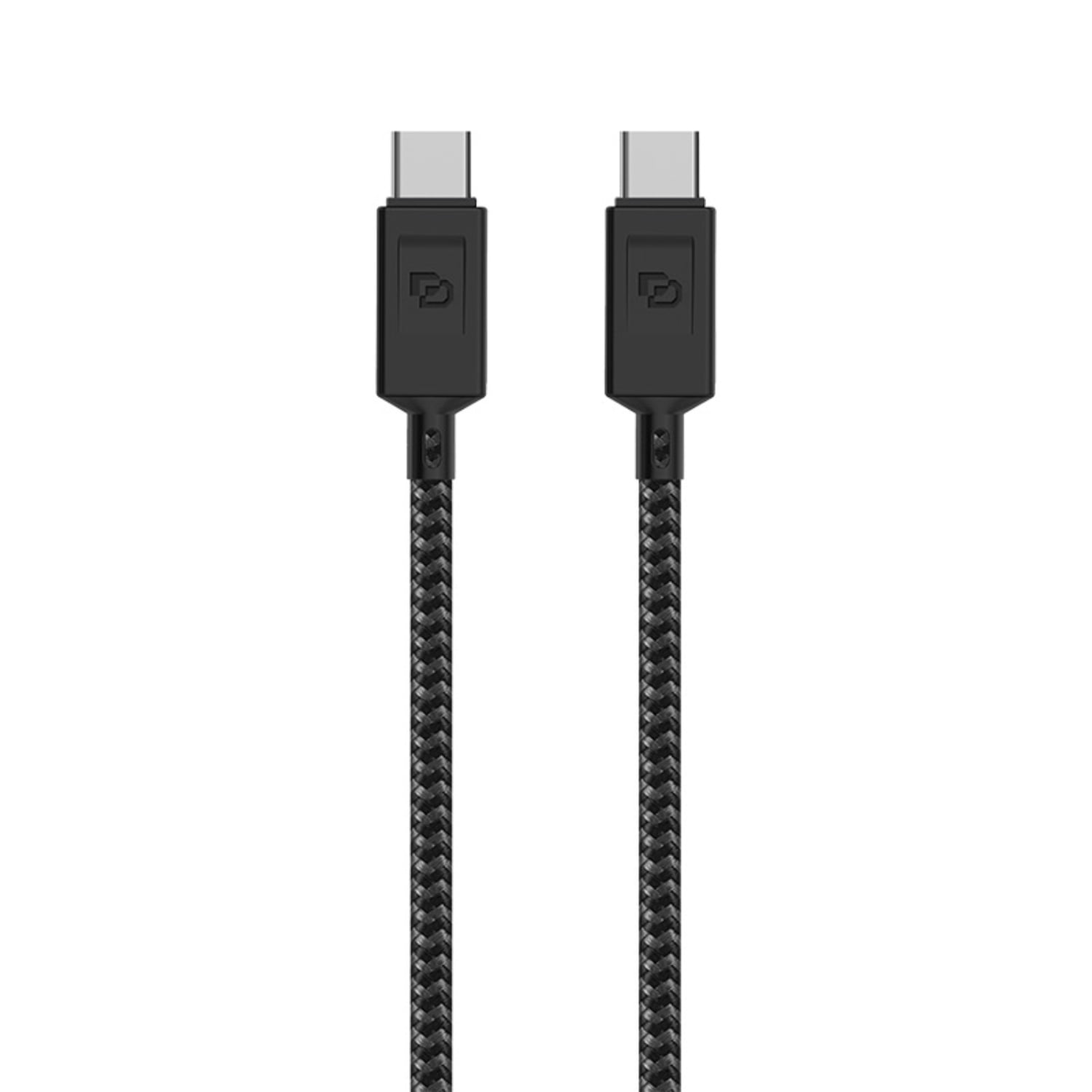 Cable Usb-c A Usb-c, Usb 3.2, 1.5 Mt Rugged Dusted Negro