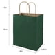 thumbnail image 3 of Bolsa de papel Bagmad Kraft 100, paquete de 20 x 12 x 25 cm con asas, color verde, 3 of 7