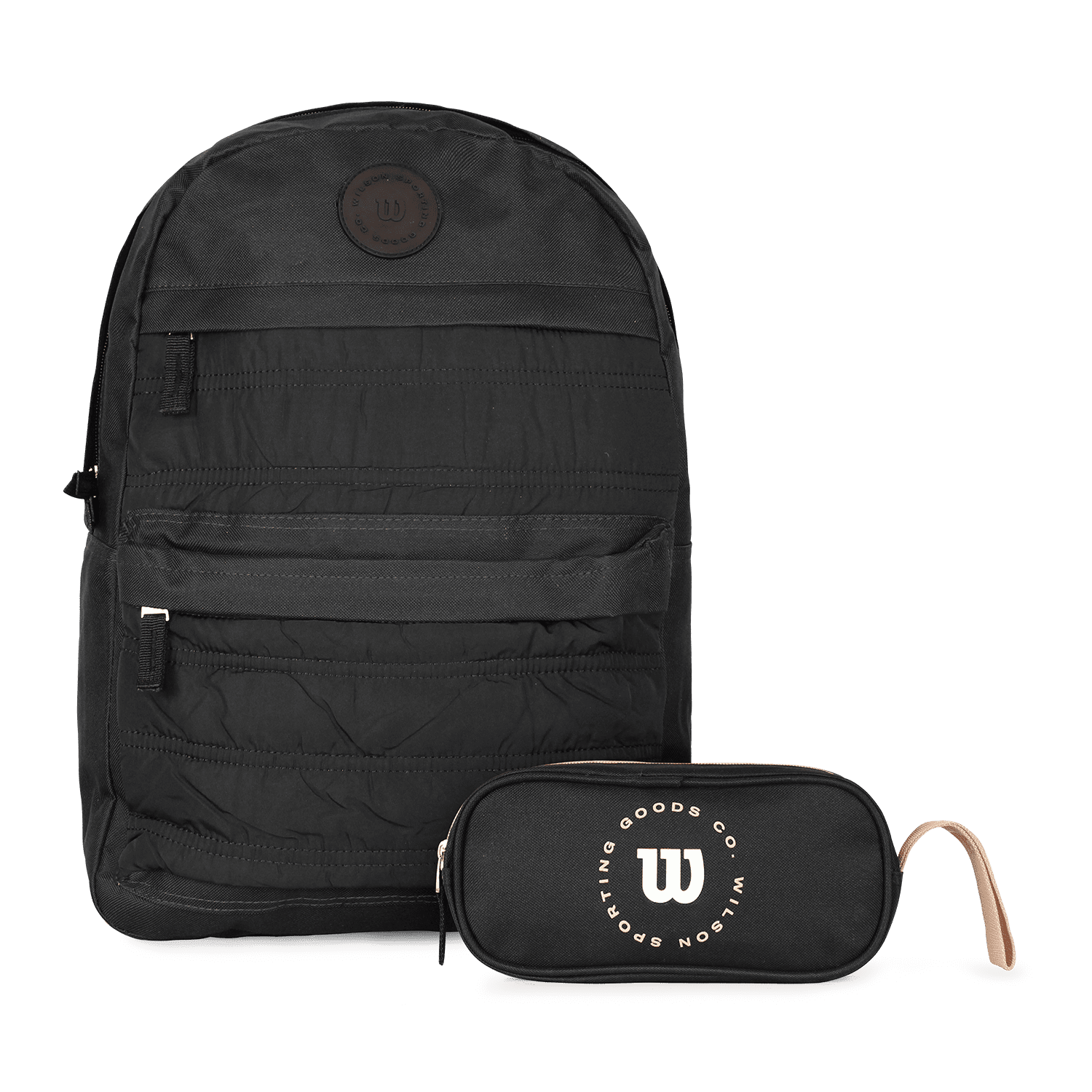 Pack Wilson Mochila Kansas Negra + Estuche Charlotte Negro
