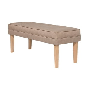 Máxima Design - Banqueta Style Capitoné Beige Omega 100X40X40 Cm