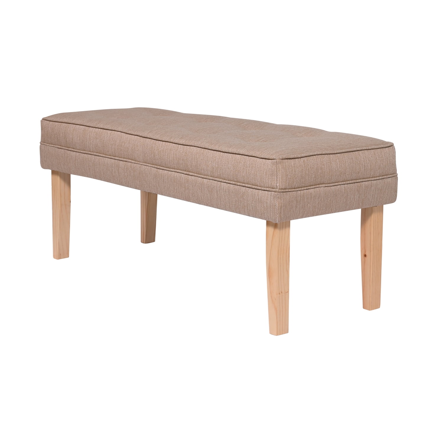 Máxima Design - Banqueta Style Capitoné Beige Omega 100x40x40 Cm