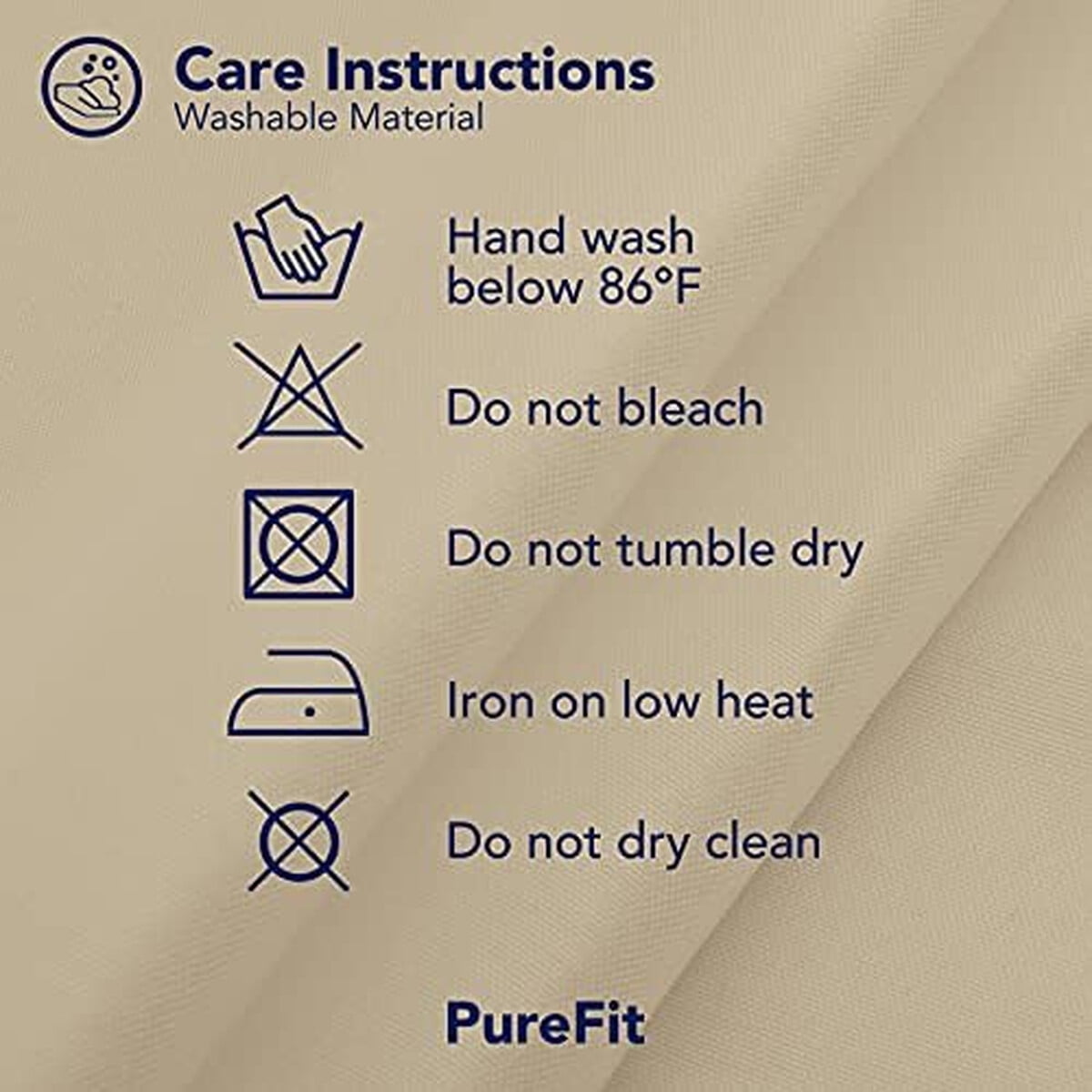 Cortina Exterior Purefit 52x84cm Beige Impermeable Uv Grommet