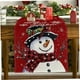 thumbnail image 2 of Bandera De Mesa De Navidad, Muñeco De Nieve, Decoración De Mesa, Mantel De Navidad, Adecuado Para Varias Ocasiones, Añadir Ambiente Festivo, 33*183cm, 2 of 4