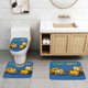 thumbnail image 2 of Stinky y Dirty Juego de 3 alfombras de baño de coral fleece: tapete de baño + alfombra de inodoro en forma de U + funda de tapa de inodoro en forma de O, 2 of 6