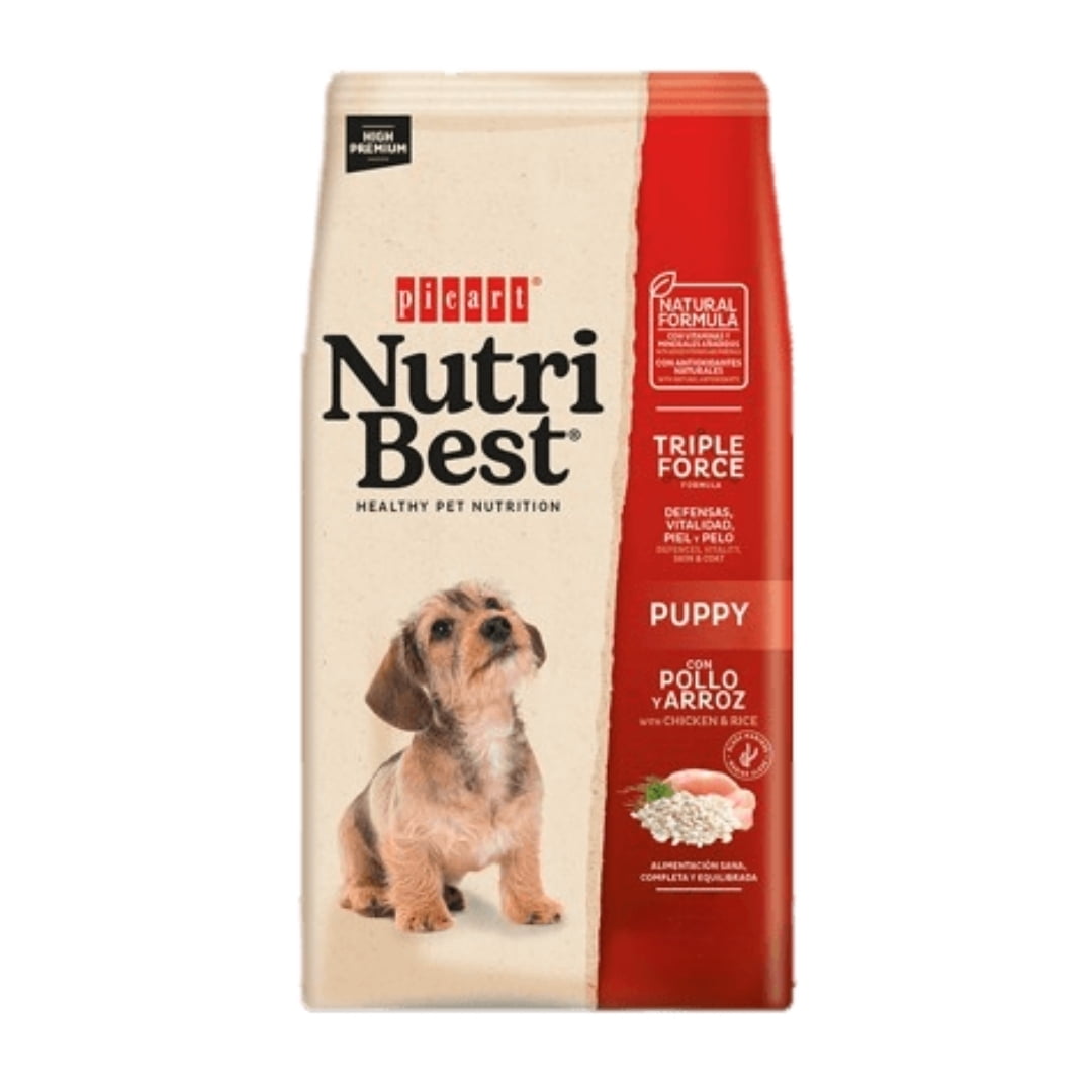 Nutribest Para Perros Cachorros Pollo Y Arroz 15 Kg.