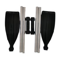 Magideal - 1 Par De Para Pesca En Kayak Para Surf Flotante, , Accesorios Para Kayak, Eje De Fibra De Carbono, 3 Piezas, Remo Ajustable Para