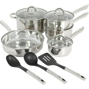 Batería De Cocina Acero Antiadherente Sangerfield 12 Pcs Oster Negro Unico