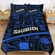 thumbnail image 1 of Skibidi Toilet Bedding Set Duvet Cover Comfortable and Lightweight Cartoon Bedding 3 Piece Bed Set, 1 of 5