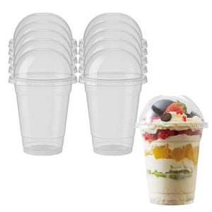 Disparo - Set 20 Vasos Frappe 12Oz Tapa Domo 470Ml Plastico Pet
