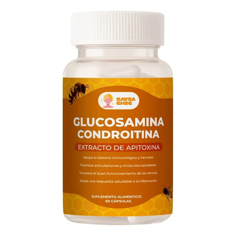 Glucosamina Condroitina Apitoxina 60 Cápsulas Savia Chic