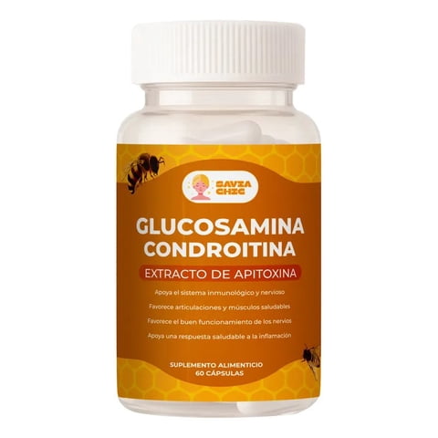 Glucosamina Condroitina Apitoxina 60 Cápsulas Savia Chic