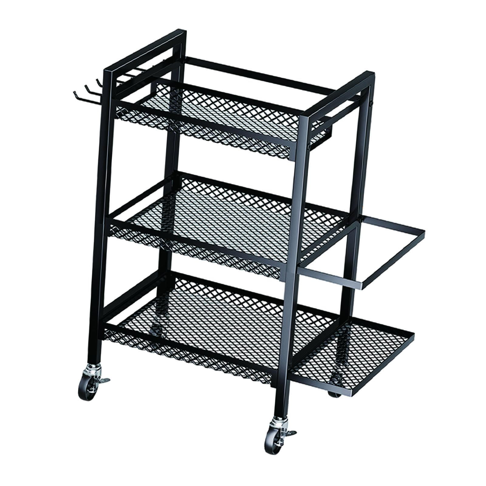 Ioensy - Ejercicio De Estantería De Almacenamiento De Estera De Almacenamiento De 3 Niveles Para El Gimnasio Para El Gimnasio Para Bandas De Resistencia Pesas