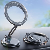 Genérico - Ultra Magnetic Phone Holder For Car - Compatible Con Magsafe, Soporte Magnético Resistente, Se Adapta A Iphone 16 15 14 13 12 Pro Max Y Dispositivos Samsung, Negro-Versión Básica