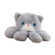 thumbnail image 5 of Animales De Peluche Pulpo Extremidades Cabeza De Gato Decoración Para Niñas Niños Novia Gris, 5 of 5