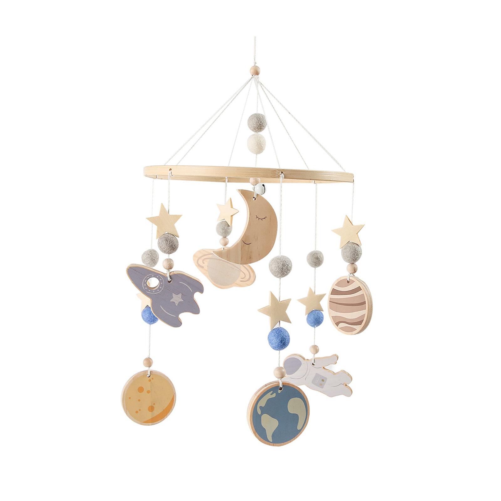 Magideal - Juguete Móvil Para Cuna De Bebé, Juguete Sensorial Con Carillón De Viento, Juguetes De Sonajeros Colgantes Para Cuna De Bebé, Decoración De Habitación