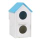thumbnail image 4 of Doble Agujero Pet Bird Parrot Eclosión Cría Caja Nest House Azul, 4 of 5