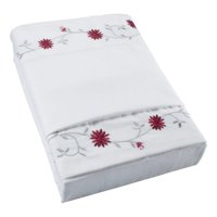 Sabana Andes Microfibra Bordada Frambuesa 1.5 Plaza