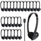 thumbnail image 1 of Auriculares CNSZSLZ USB‑C con cable, paquete de 50, color negro, 1 of 7
