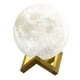 thumbnail image 1 of Lámpara de luna con control remoto 3D, luz nocturna, lámpara de luna con palmaditas para la mesita de noche, ambiente creativo, iluminación de alimentación, 1 of 5