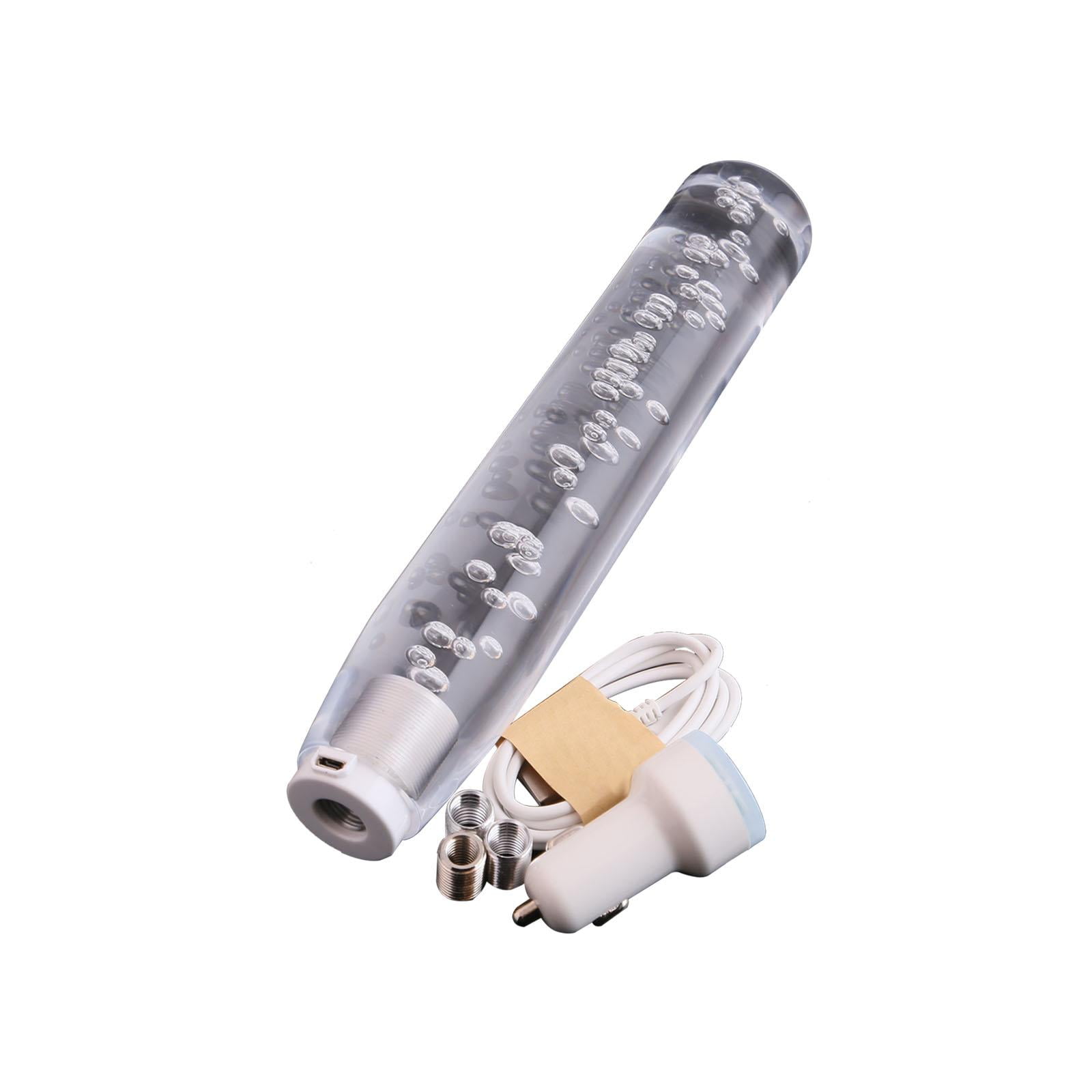 Magideal - Perilla De Palanca De Cambios Luces Led Genéricas Para Automóvil Perilla De Palanca De Cambios Accesorios Interiores De Vehículos Burbuja Transparente 20cmx4.5cmx4.5cm