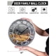 thumbnail image 3 of Reloj de Pared WANGIRO 30 cm Ciervo Plateado Antiguo Silencioso, 3 of 6