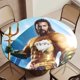 thumbnail image 5 of Aquaman-theme Fitted Round Tablecloths Elastic Edged Table Covers Waterproof Table Cloth for Kitchen Holiday Party Tables Decor 120cm, 5 of 6