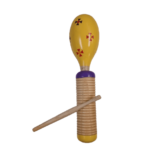 Maraca Güiro 26 cm Amarilla - PA-H4E3