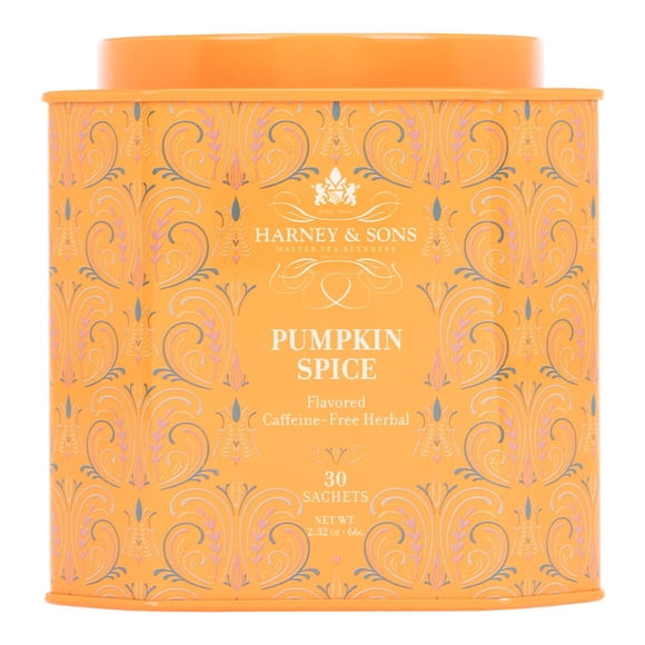 30 sobres de Tea Harney & Sons con especias de calabaza sin cafeína