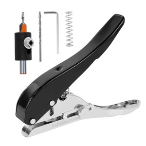 Bothyi - Alicates Perforadores De Banda De Borde Manual, Herramienta De Perforación Para Etiquetas De Manualidades De Cartón, Color Negro, 6Mm