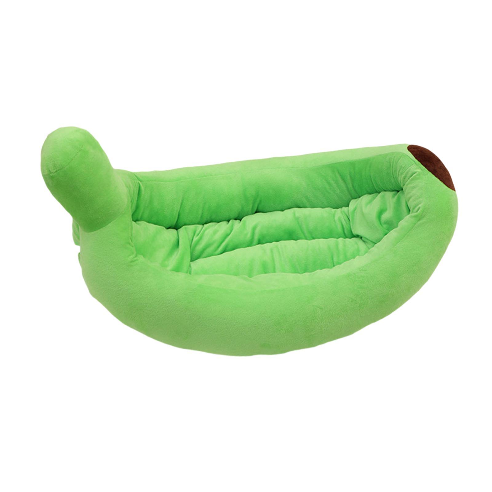 Ioensy - Cama Para Perros Y Gatos Con Forma De Plátano, Lavable, Suave, Transpirable, Cómoda Para Perros, Gatitos Y Gatos
