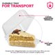 thumbnail image 4 of Recipiente para tartas Stock Your Home, 50 unidades, 1 compartimento, 4 of 7