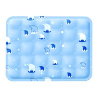 Ioensy - Cojín Para Dormir Estera Para Gatos Cojín Para Perros A Prueba De Agua Estera De Enfriamiento Para Automóvil Sofá Al Aire Libre 50 Cm X 60 Cm Azul Claro