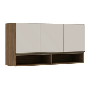 Df Home - Mueble Mural Aereo De Cocina Conecta - Ebano Off White 1313M