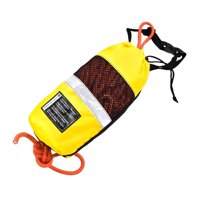 Ioensy - Bolsa De Rescate Acuático Con Cuerda Flotante Para Remo En Bote Flotante, Pesca En Hielo, Cuerda Naranja