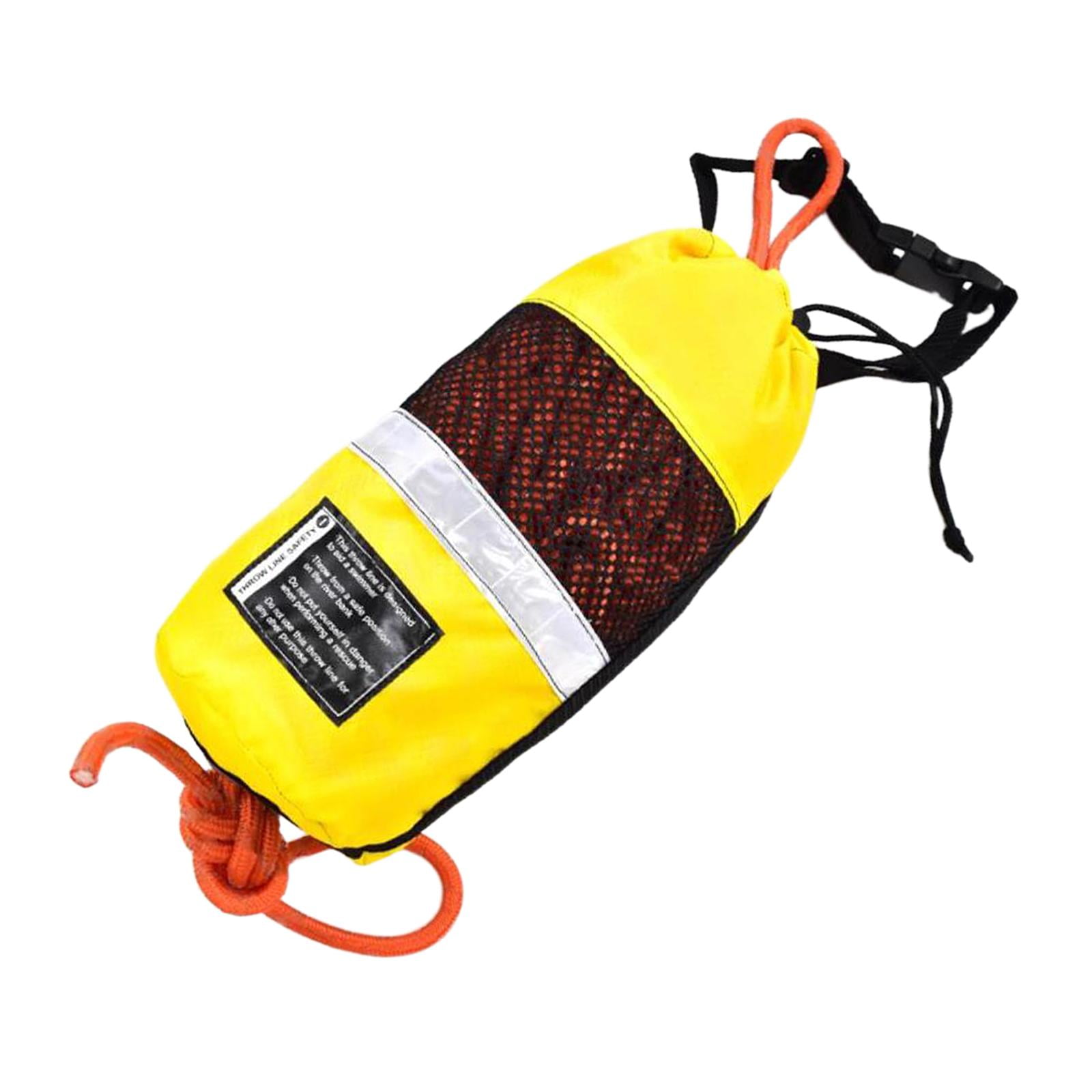 Ioensy - Bolsa De Rescate Acuático Con Cuerda Flotante Para Remo En Bote Flotante, Pesca En Hielo, Cuerda Naranja