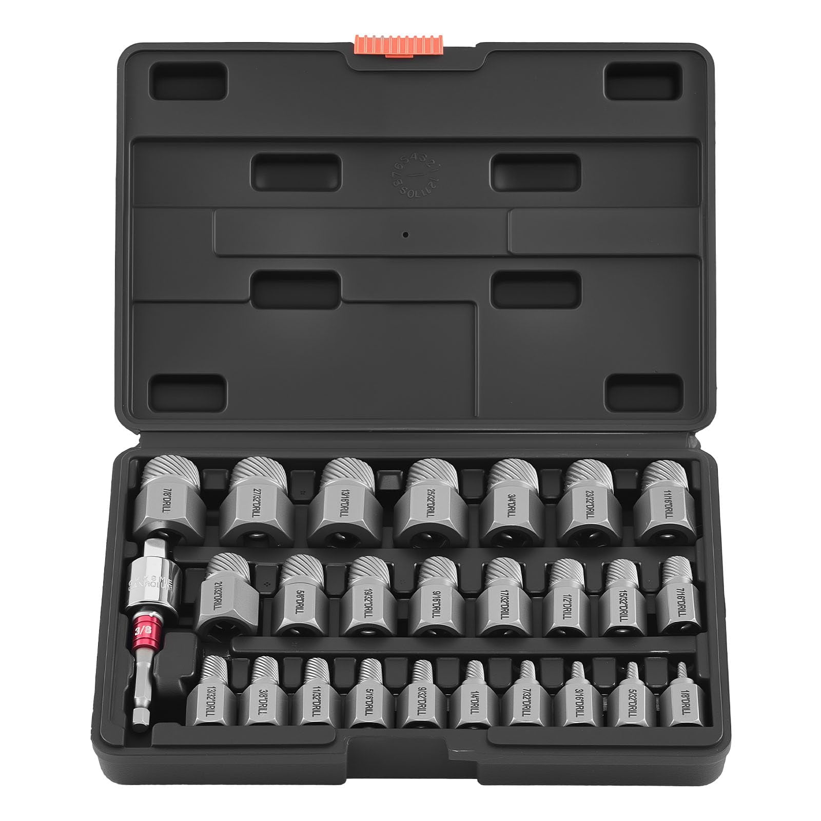Juego De Extractores De Tornillos Vevor, 27 Unidades, Cabeza Hexagonal, Multiestrías, Cr-mo