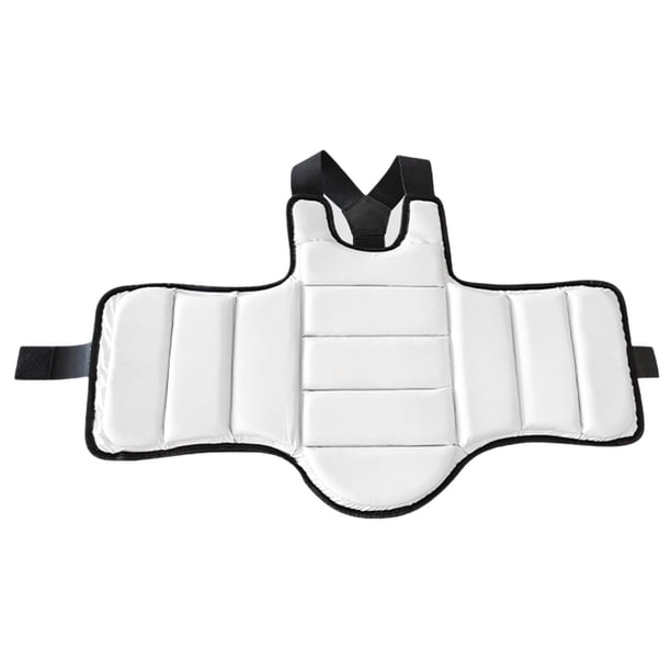 Protector de pecho para Karate y Taekwondo, equipo de protección para Mma, almohadilla de protección para el vientre, equipo para Muay Thai, Protector negro