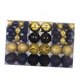 thumbnail image 1 of 100 Uds. Adornos De Bolas De Navidad Decoración árbol De Navidad DIY Para Compromiso Negro Dorado, 1 of 5