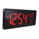 thumbnail image 3 of Reloj De Pared Digital LED Grande Con Temperatura Interior Rojo, 3 of 3