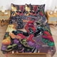 thumbnail image 2 of The Amazing Spider-Man 3 Piece Sets Full/Queen Size - Reversible Microfiber Quilts with 2 Shams Soft Lightweight Bedspread Coverlet Comforter for All Season Bed Sheets, 2 of 5