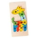 thumbnail image 4 of Rompecabezas De Números De Animales De Madera Rompecabezas De Madera Juguete De Animales Para Niños En Edad Preescolar Jirafa, 4 of 5