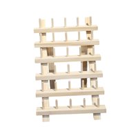 Bothyi - Estante Para Hilo De Coser Organizador De Soporte De Hilo De Madera Estable Para Herramienta De Tejer 30 Carrete