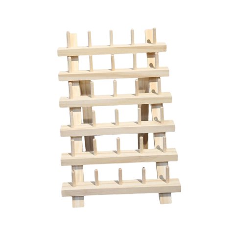 Bothyi - Estante Para Hilo De Coser Organizador De Soporte De Hilo De Madera Estable Para Herramienta De Tejer 30 Carrete
