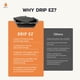 thumbnail image 4 of Juego de recipientes plegables Drip EZ de 3 piezas con tapa, 4 of 7