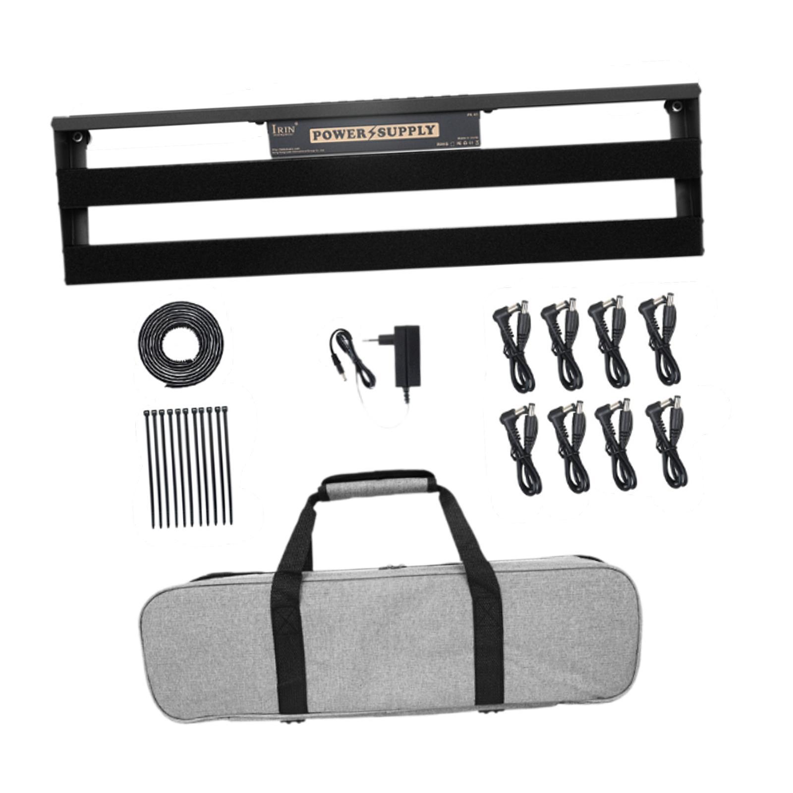 Magideal - Bolsa De Tablero De Pedal De Efecto, Pedalera De Aleación De Aluminio, Paquete De Pedalera Universal Profesional Estuche De Tablero De Pedal De Efecto