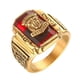 thumbnail image 1 of moda vintage hombres anillo hombres joyería estilo tigre acero inoxidable us tama?o 8, 1 of 3