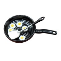 Magideal - Sartén En Miniatura A Escala 1:12 Y Juego De Huevos Escalfados, Accesorios De Simulación, Accesorios Para Muñecas De Juguete, Decoración Para El Hogar
