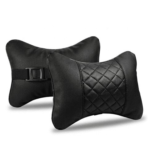 Irm - Almohada Cojín Apoya Cabeza Cervical Cuero Sintético Auto