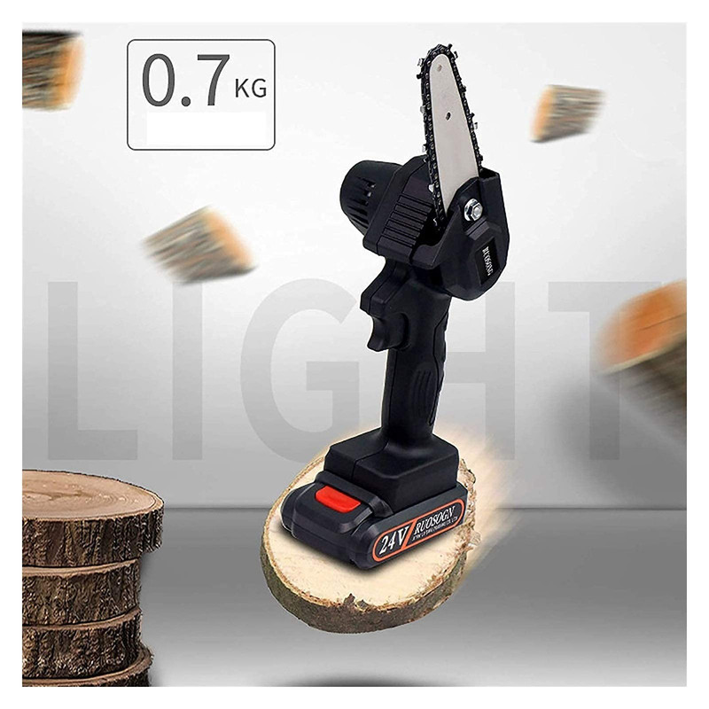 Genérico - Mini Motosierra Madera Portatil Madera Jardin Recargable Lau